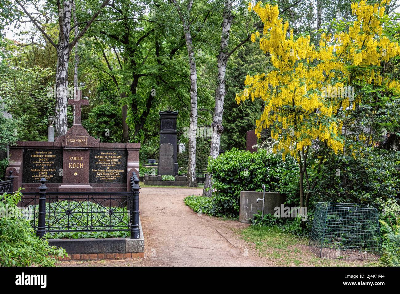 Protestantischer Friedhof Dorotheenstadt & Grabstätte. Chausseestraße 126,Mitte,Berlin,Deutschland Familiengrab Koch Stockfoto