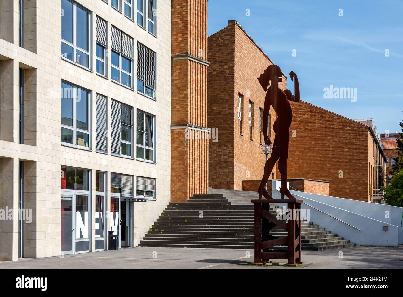 Skulptur im Bezirksamt Viersen Stockfoto