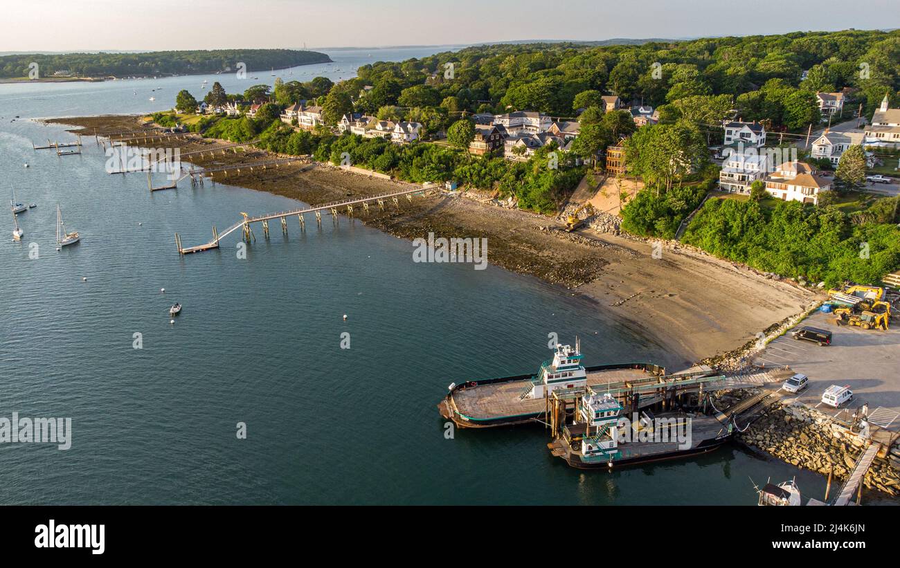 Casco Bay Ferry, Peak's Island, Portland, ME, USA Stockfoto