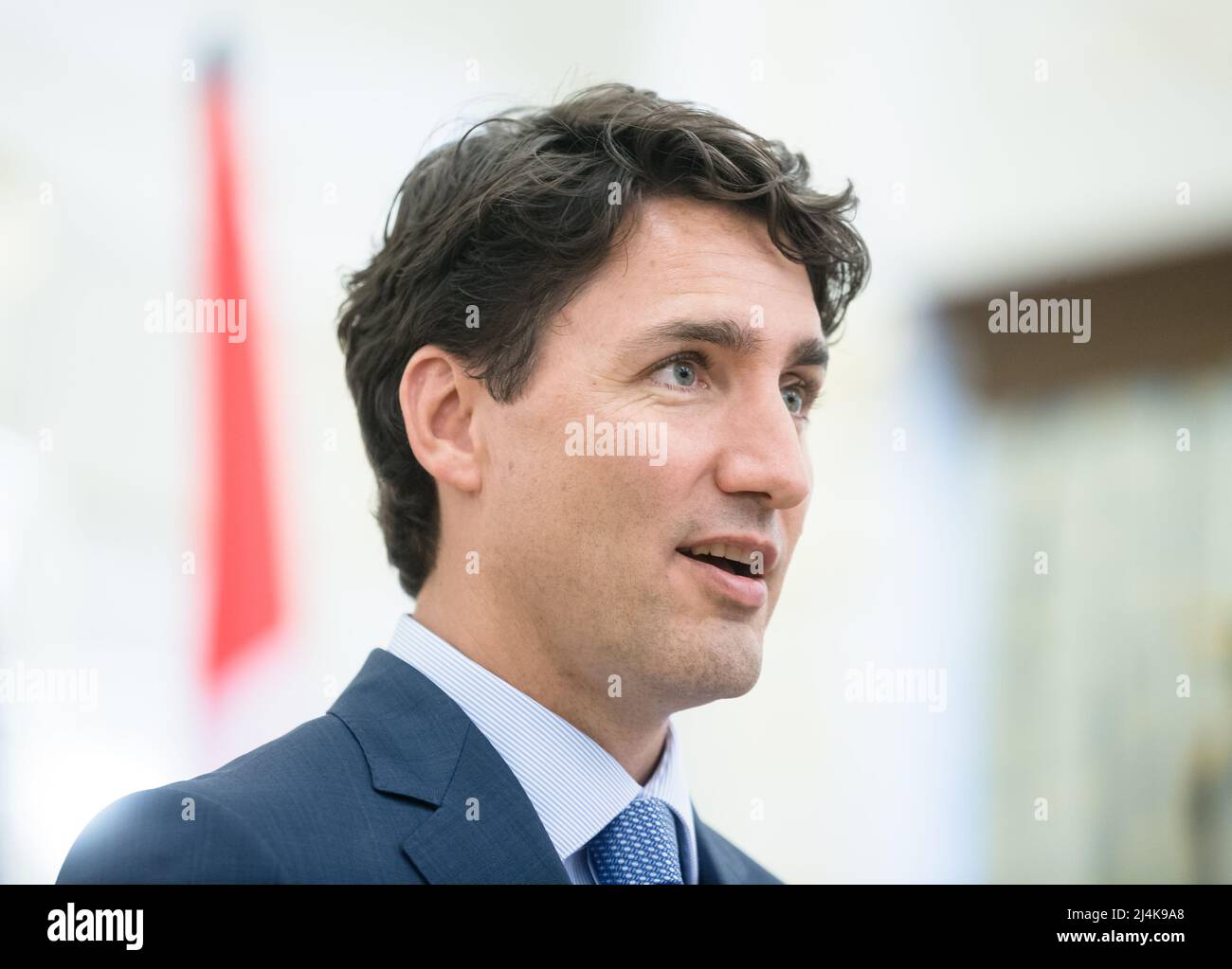 Kiew, Ukraine. 11.. Juli 2016. Premierminister von Kanada, Justin Trudeau, gesehen während seines offiziellen Besuchs in Kiew, Ukraine. (Bild: © Mykhaylo Palinchak/SOPA Images via ZUMA Press Wire) Stockfoto