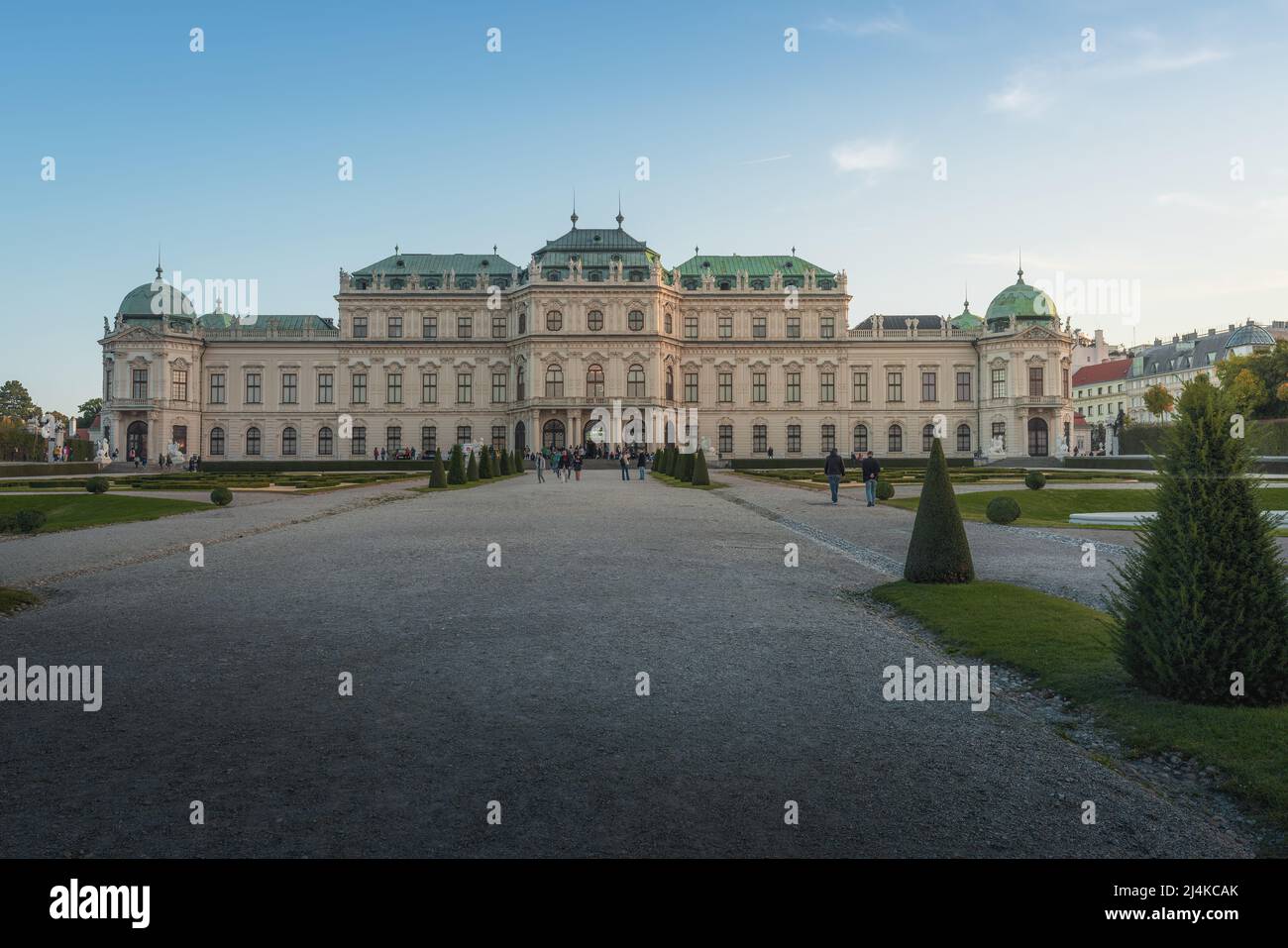 Obere Belvedere Palace - Wien, Österreich Stockfoto