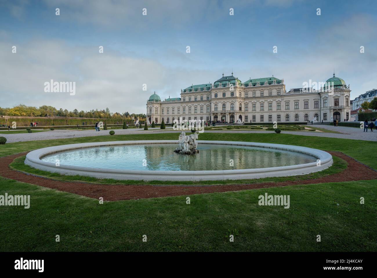 Belvedere Palace Fountain - Wien, Österreich Stockfoto