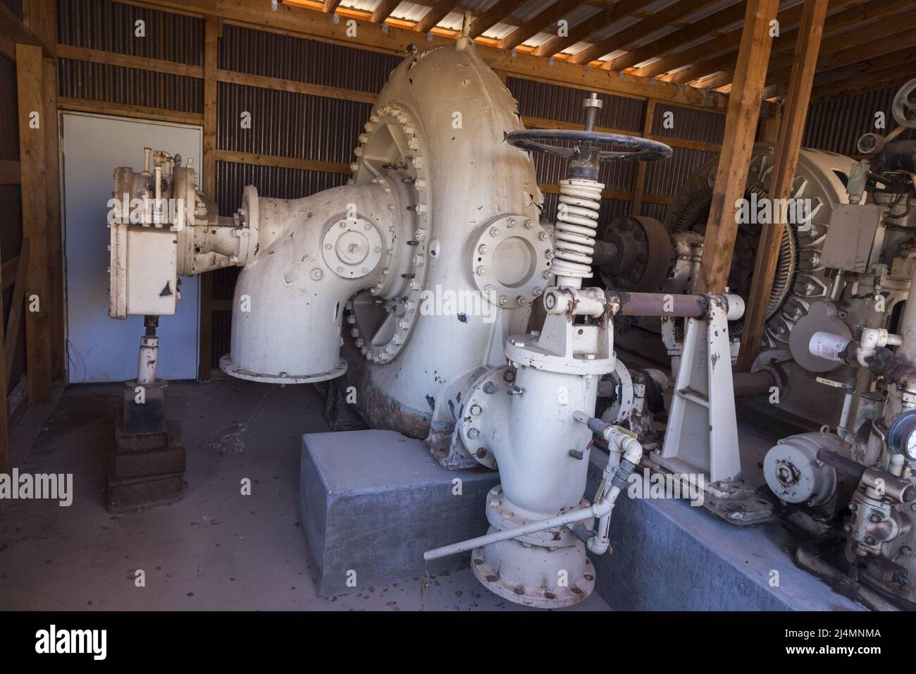 Alte alte Kupfermine Bohrmaschinen in Old Mining Town Jerome Arizona State Park Stockfoto
