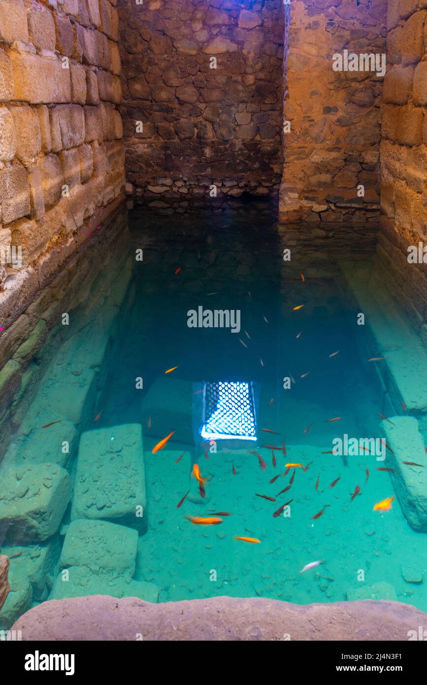 Zisterne an der festung alcazaba in der spanischen Stadt Merida Stockfoto