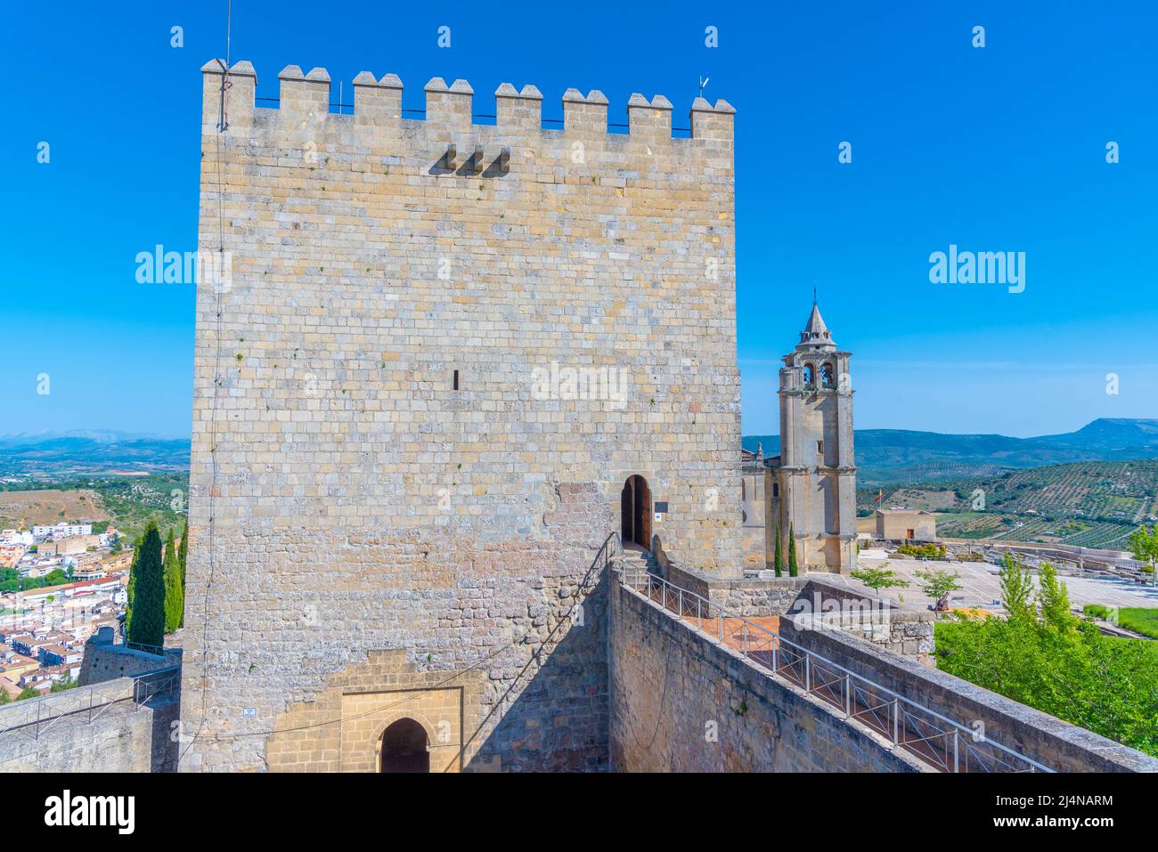Fortaleza de la Mota in Alcala la Real in Spanien Stockfoto