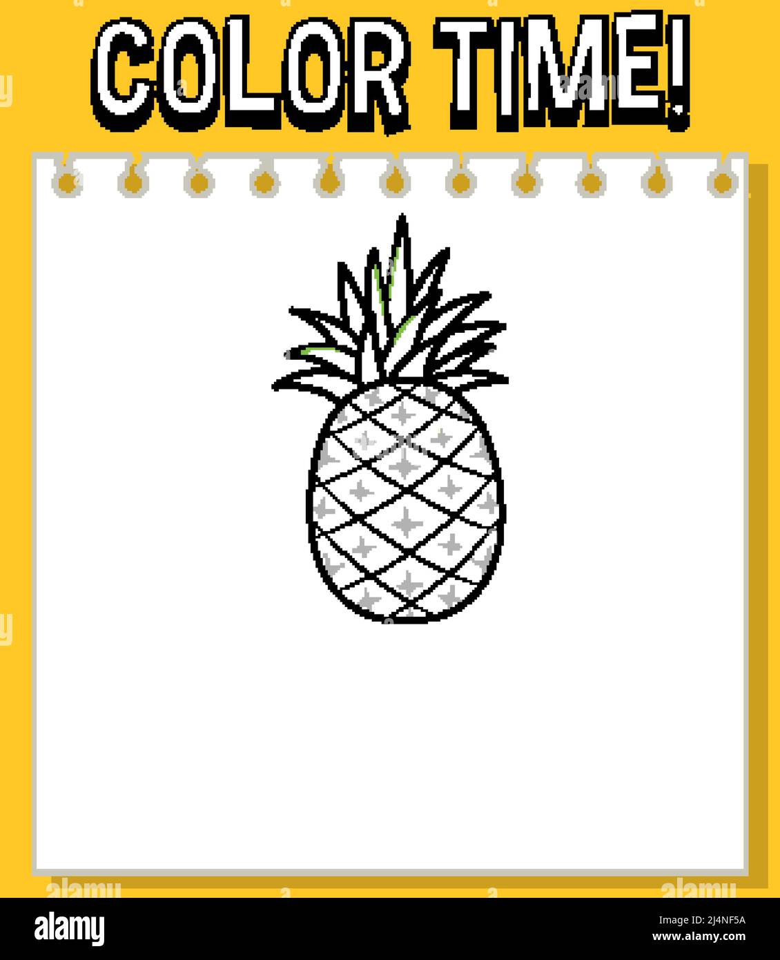 Arbeitsblätter Vorlage mit Farbdauer! Textdarstellung Stock Vektor