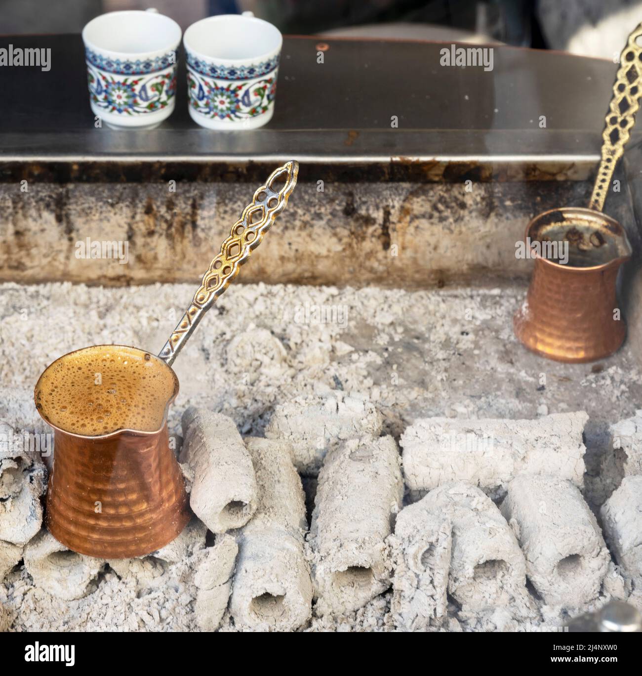 Türkei, Istanbul, Türkischer Kaffee Stockfoto