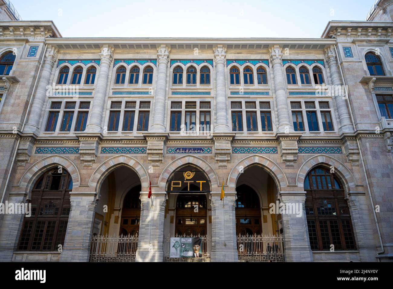 Türkei, Istanbul, Sirkeci, Istanbul Grand Post Office Stockfoto