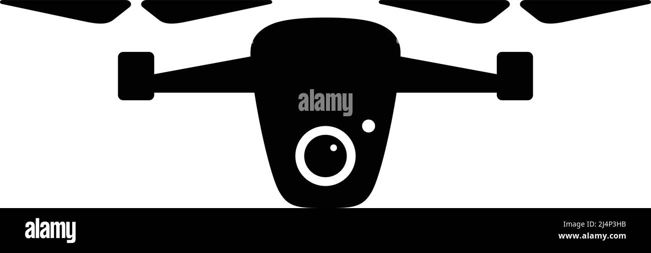Drohne Icon Design, fliegen, Vektor-Illustration Stock Vektor