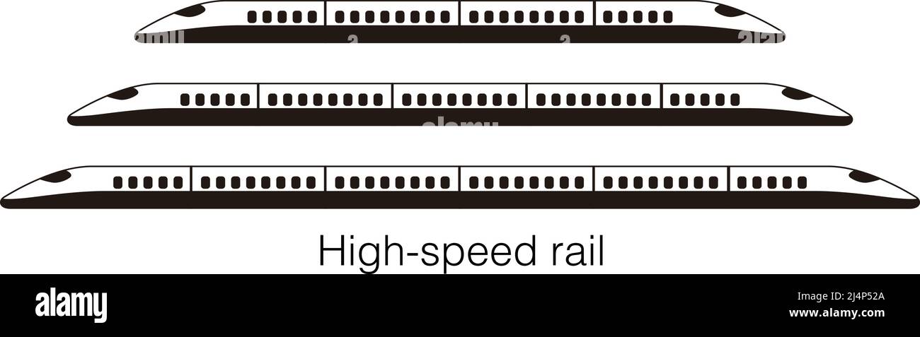 High speed Bullet Train Coming out, modernen Design, Vektor, Abbildung Stock Vektor