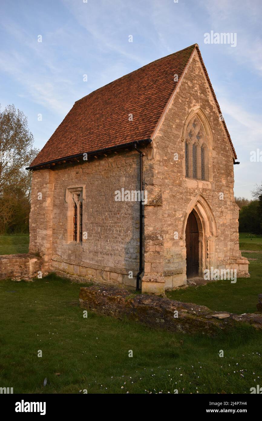 Kapelle der Heiligen Maria in der Bradwell Abbey, Milton Keynes. Stockfoto