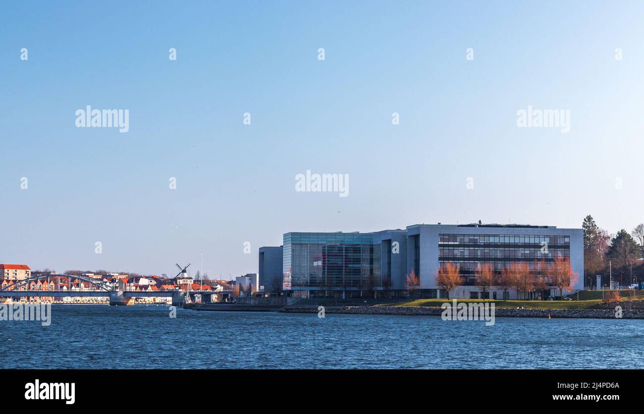 Gebäude der Alsion Syddansk Universitet (Universität von Süddänemark) in Sønderborg, Dänemark Stockfoto