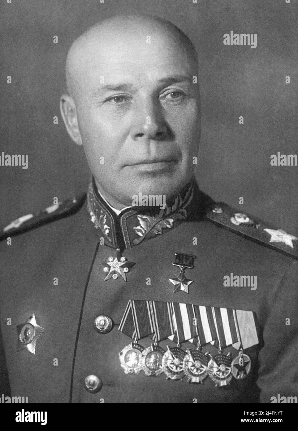 Marschall der Sowjetunion; Held der Sowjetunion: Semyon Konstantinowitsch Timoschenko. Stockfoto