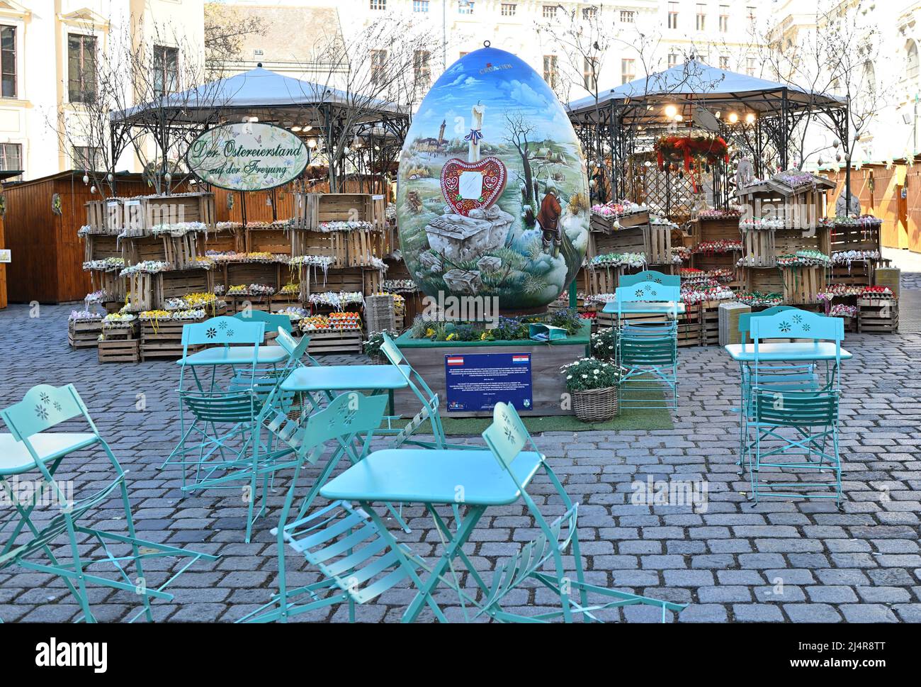 Wien, Österreich, Alt-Wiener Ostermarkt, auf der Freyung Stockfoto