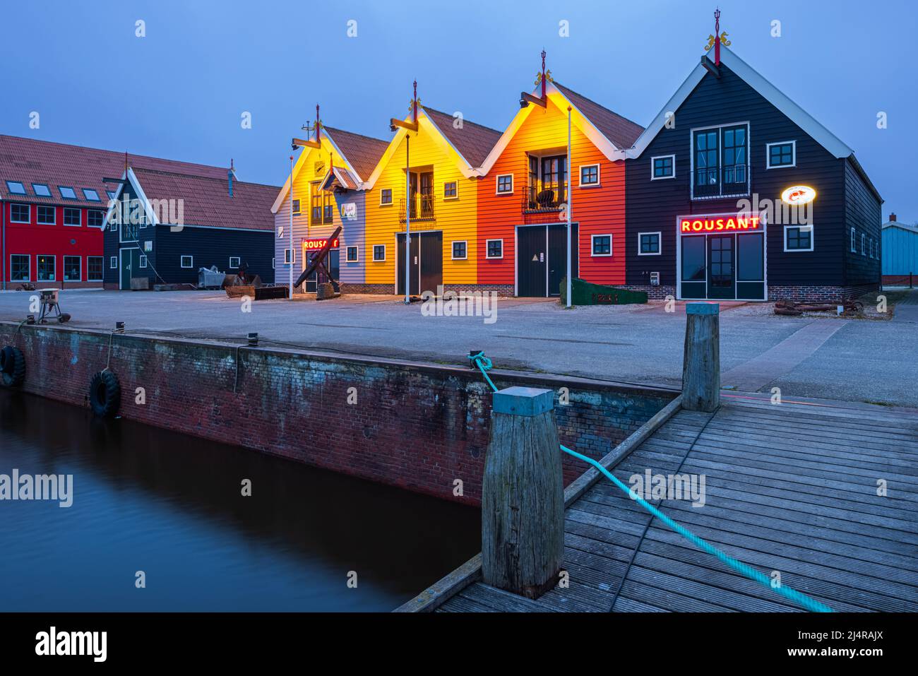 Zoutkamp ist ein Dorf in der Gemeinde Het Hogeland, das zur Provinz Groningen in den Niederlanden gehört. Während der Niederländischen Revolte war es die Stockfoto