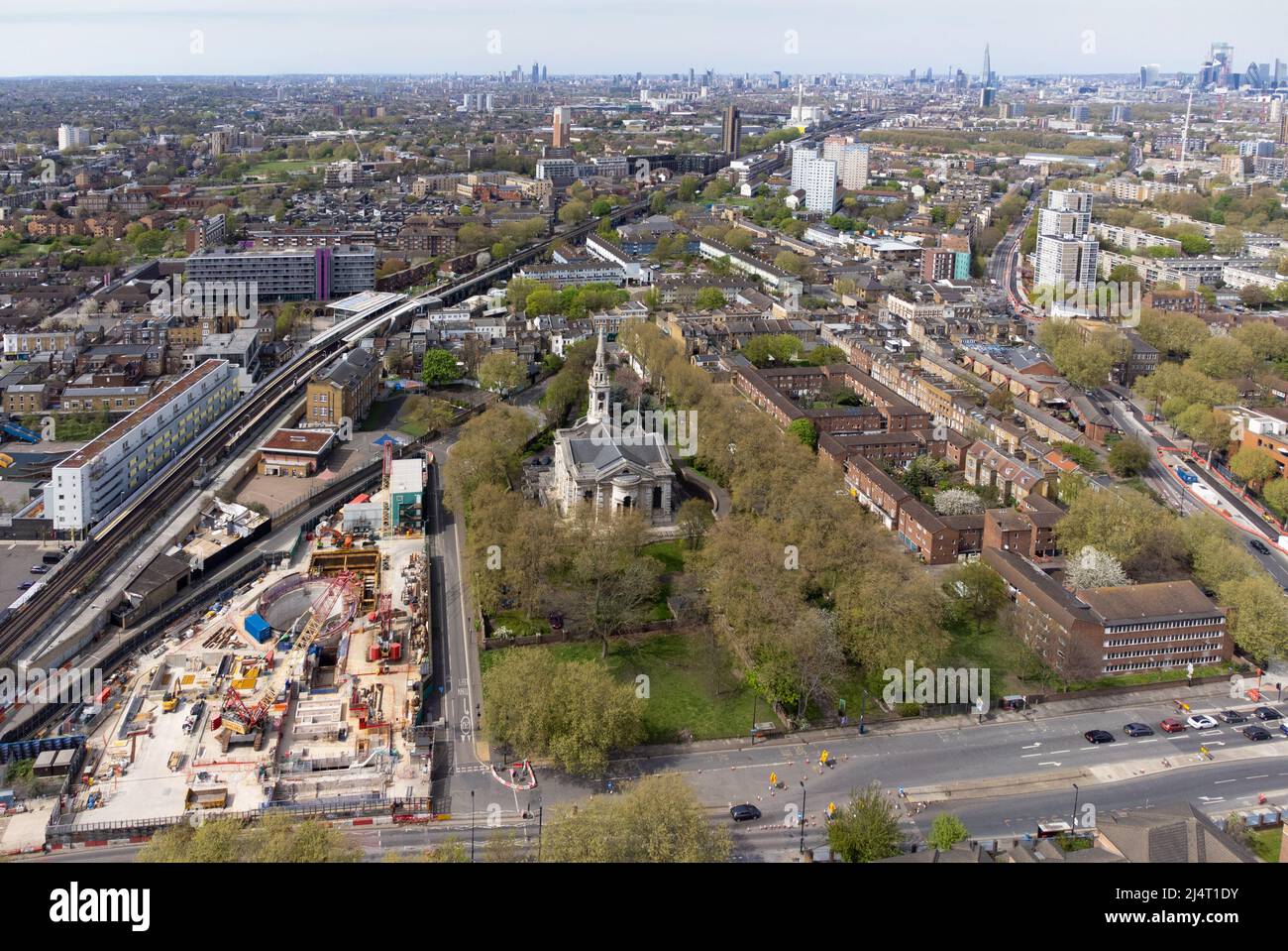 St. Paul's Churchyard Gardens, lewisham, Deptford, London, england Stockfoto