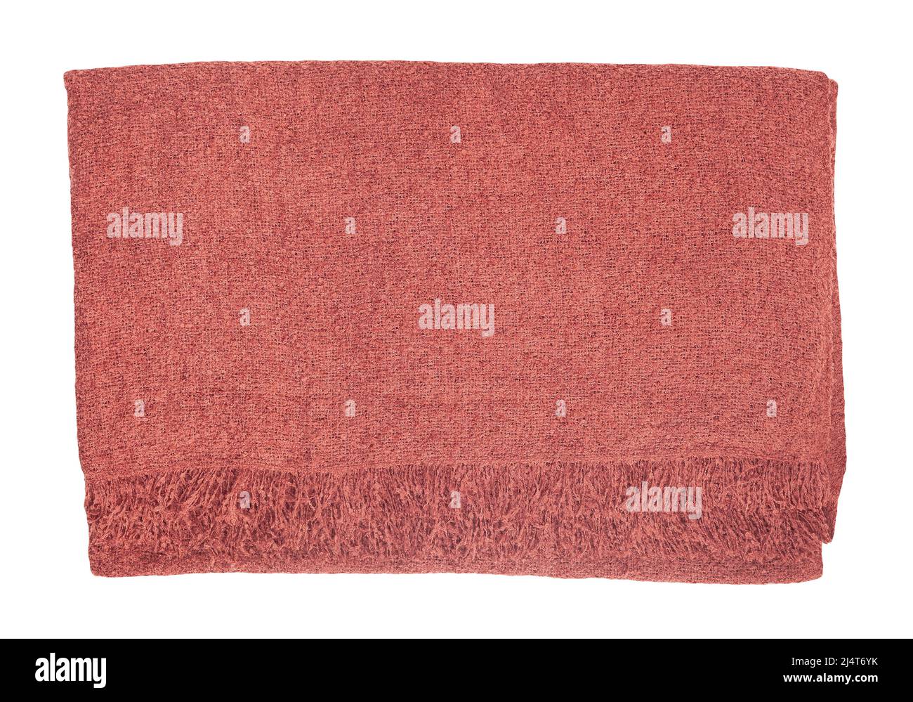 Braun Sofa Teppich Pfad isoliert auf weiß Stockfoto