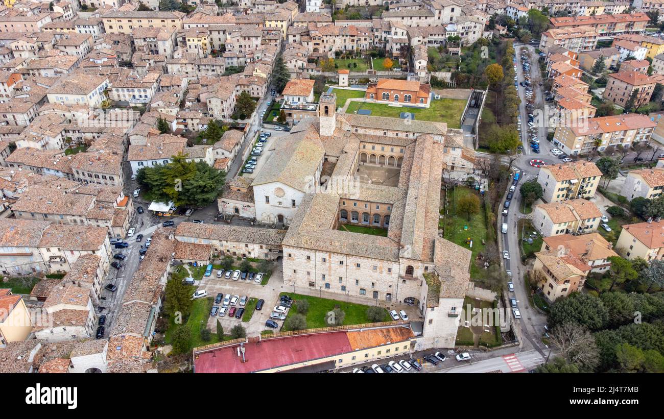 Kirche des heiligen Petrus, Chiesa di San Pietro, Gubbio, Provinz Perugia, Italien Stockfoto