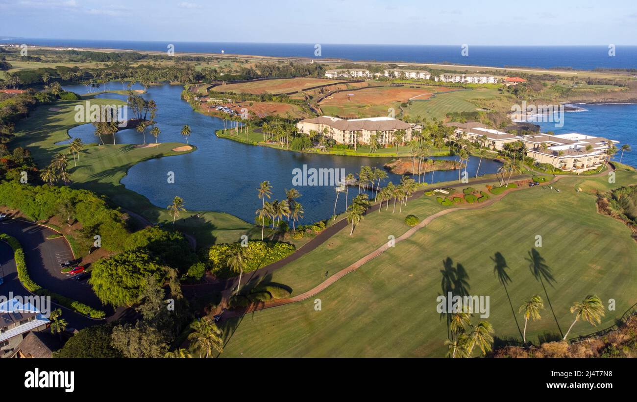 Timbers Kauai Ocean Club & Residences, The Ocean Course in Hokuala, Lihue, Kauai, Hawai Stockfoto