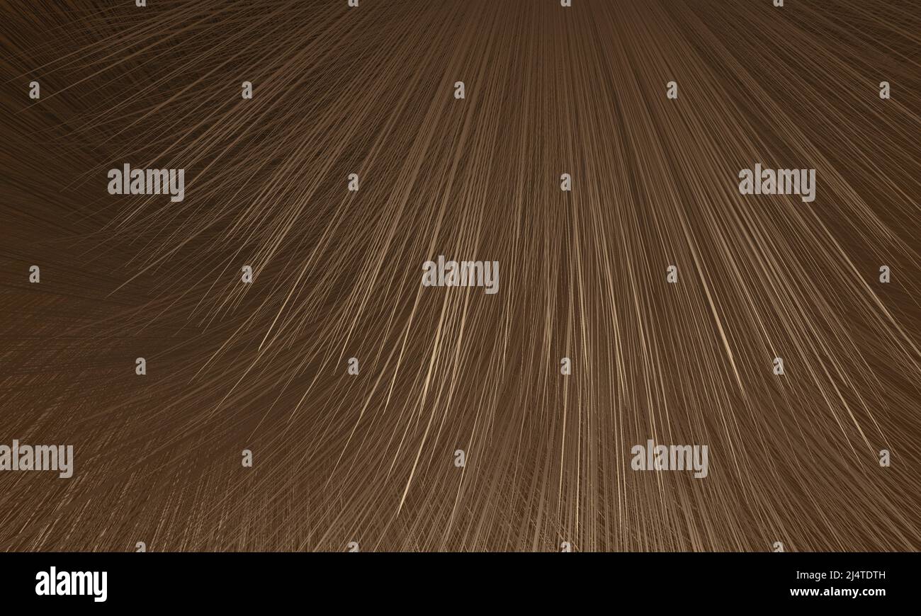 Realistischer Haarvektor abstrakter Hintergrund. Braun hebt flauschige Haare abstrakte Textur. Shaggy blonde Haare Highlights Konzept. Vektorgrafik Stock Vektor