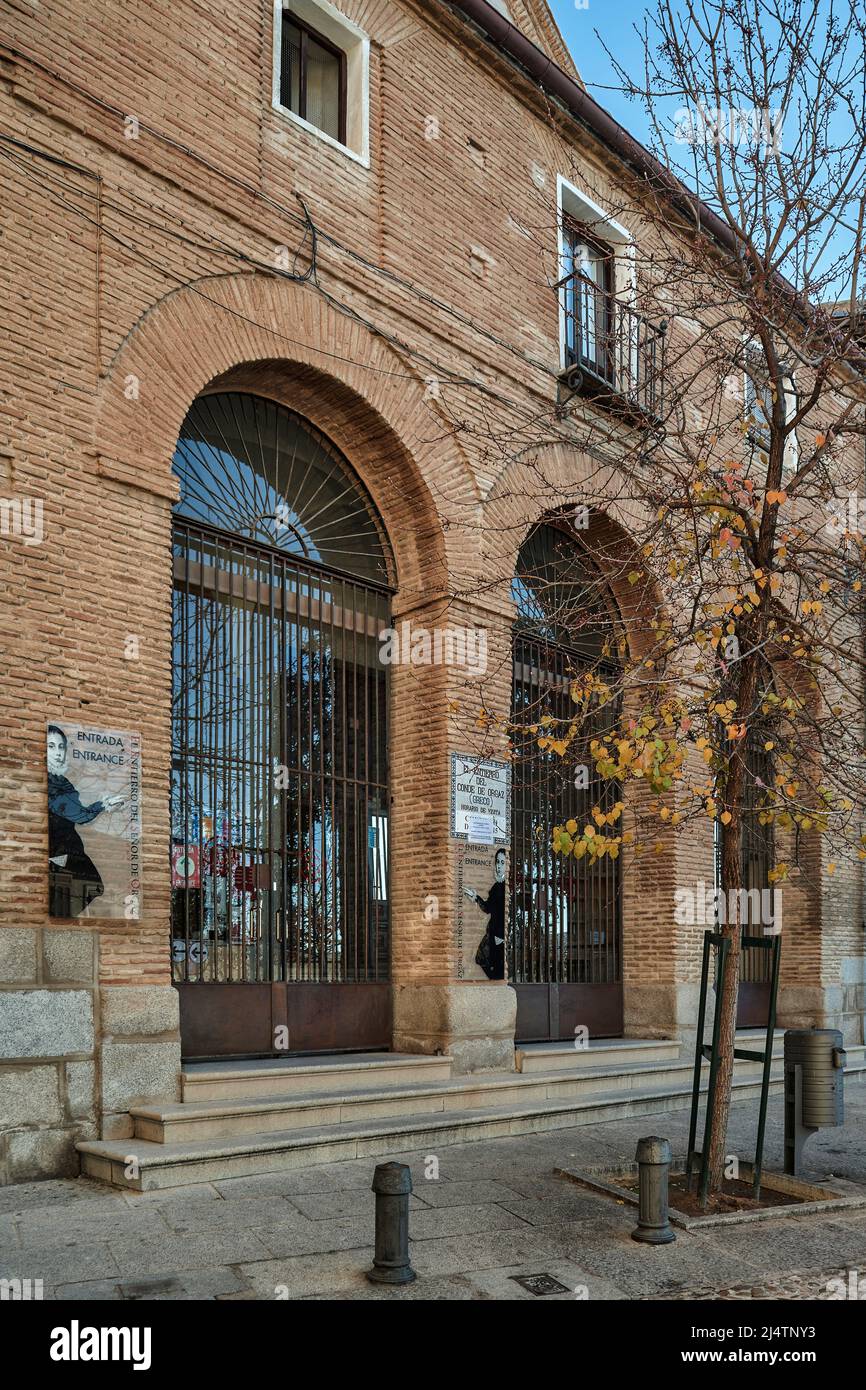 Eingang zur Beerdigung des Grafen von Orgaz, Gemälde des Greco-Malers in der Stadt Toledo, Castilla la Mancha, Spanien, Europa Stockfoto
