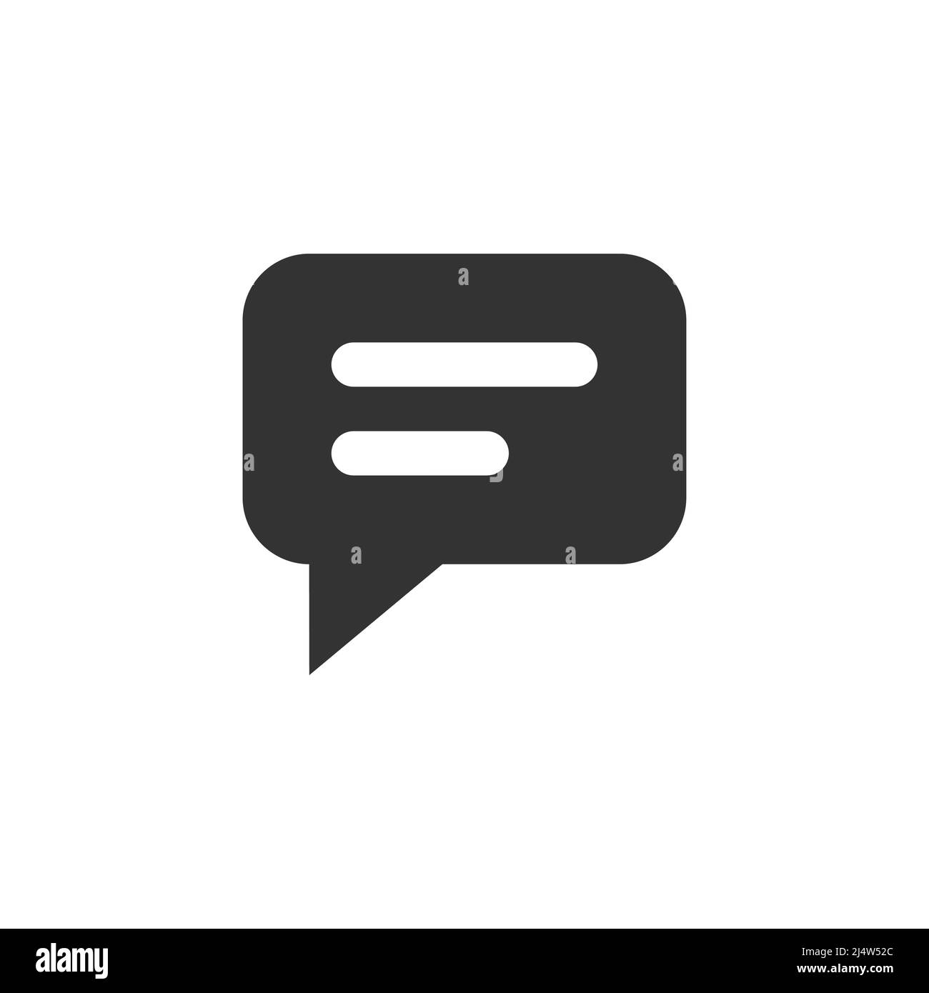Chat-Sprechblase und Dialog-Sprechblase gefüllt Stil Vektor-Symbol Stock Vektor