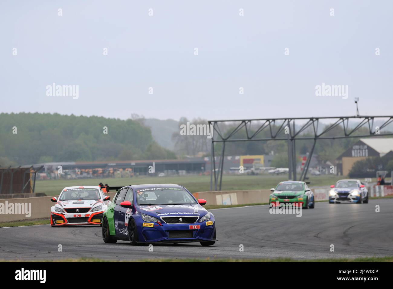 77 JACOB-CANO Julien, Terre et Mer Performance von JSB, Peugeot 308 RC, Aktion während der 1. Runde des Championnat de France FFSA Tourisme 2022, vom 16. Bis 19. April 2022 auf dem Circuit Paul Armagnac, in Nogaro, Frankreich, Frankreich - Foto Grégory Lenormand / DPPI Stockfoto