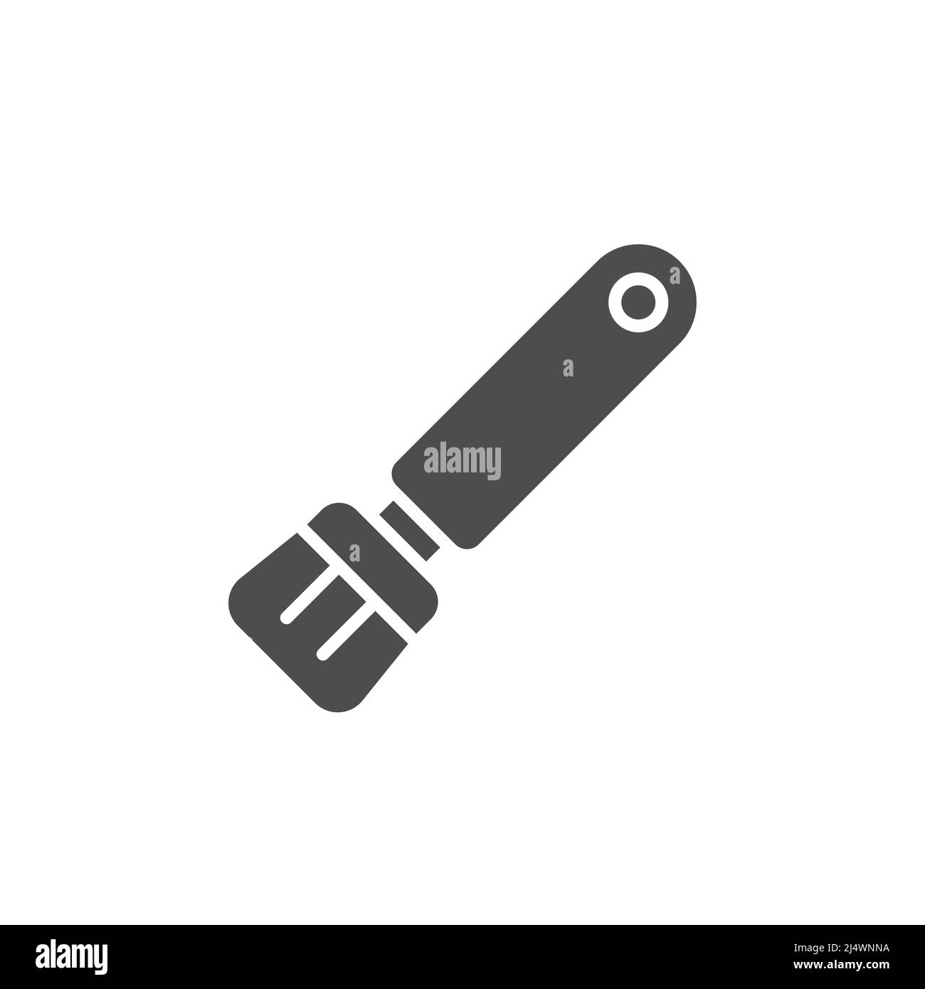 Basting Pinsel Vektor-Symbol. Gefüllt flaches Zeichen für mobile Konzept und Web-Design. BBQ-Werkzeug, Glyphen-Symbol bepinseln. Symbol, Logo-Illustration. Vektorgrafiken Stock Vektor