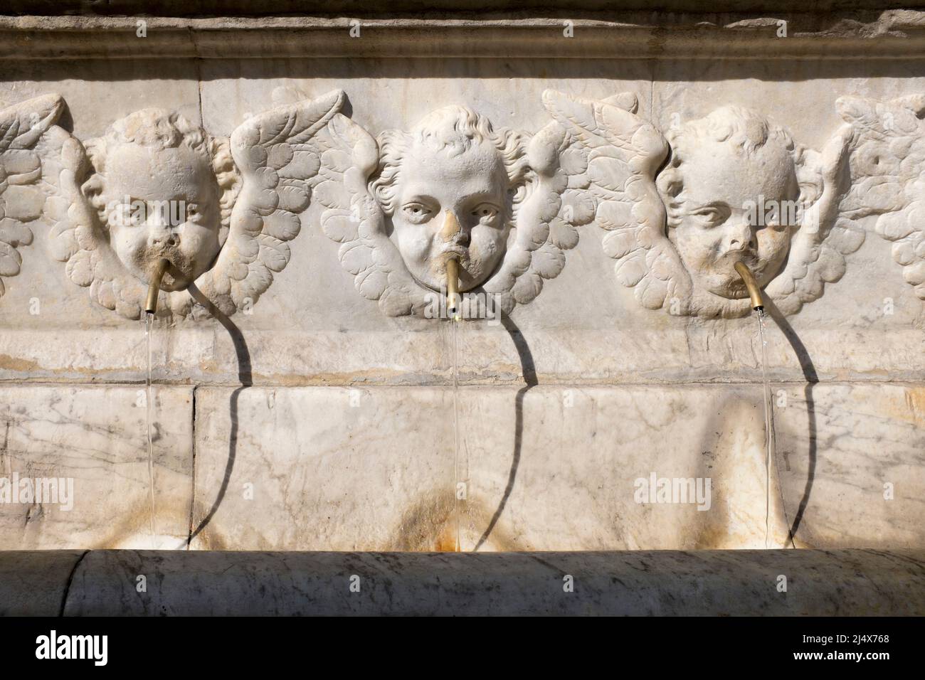 Street Fountain Florenz Italien Stockfoto