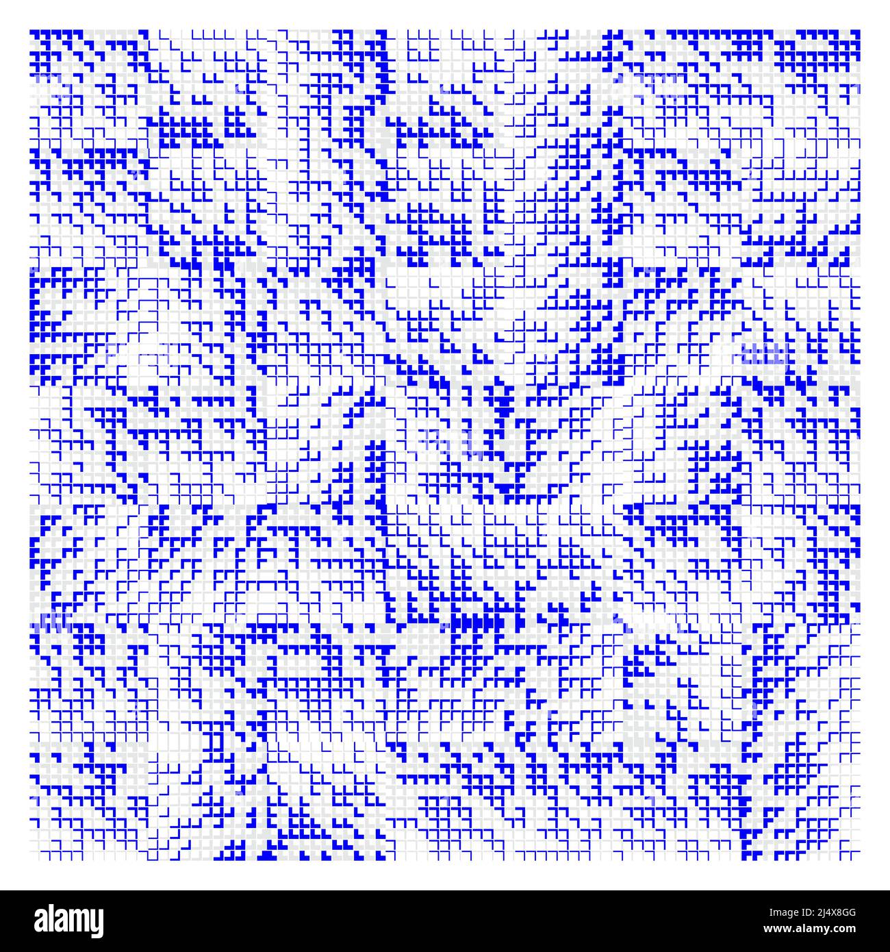 Minimal Art inspirierte Vektormuster mit abstrakten Geometrieformen und Elementen. Geometrische Design-Grafiken für Poster, Cover, Kunst, Gegenwart Stock Vektor