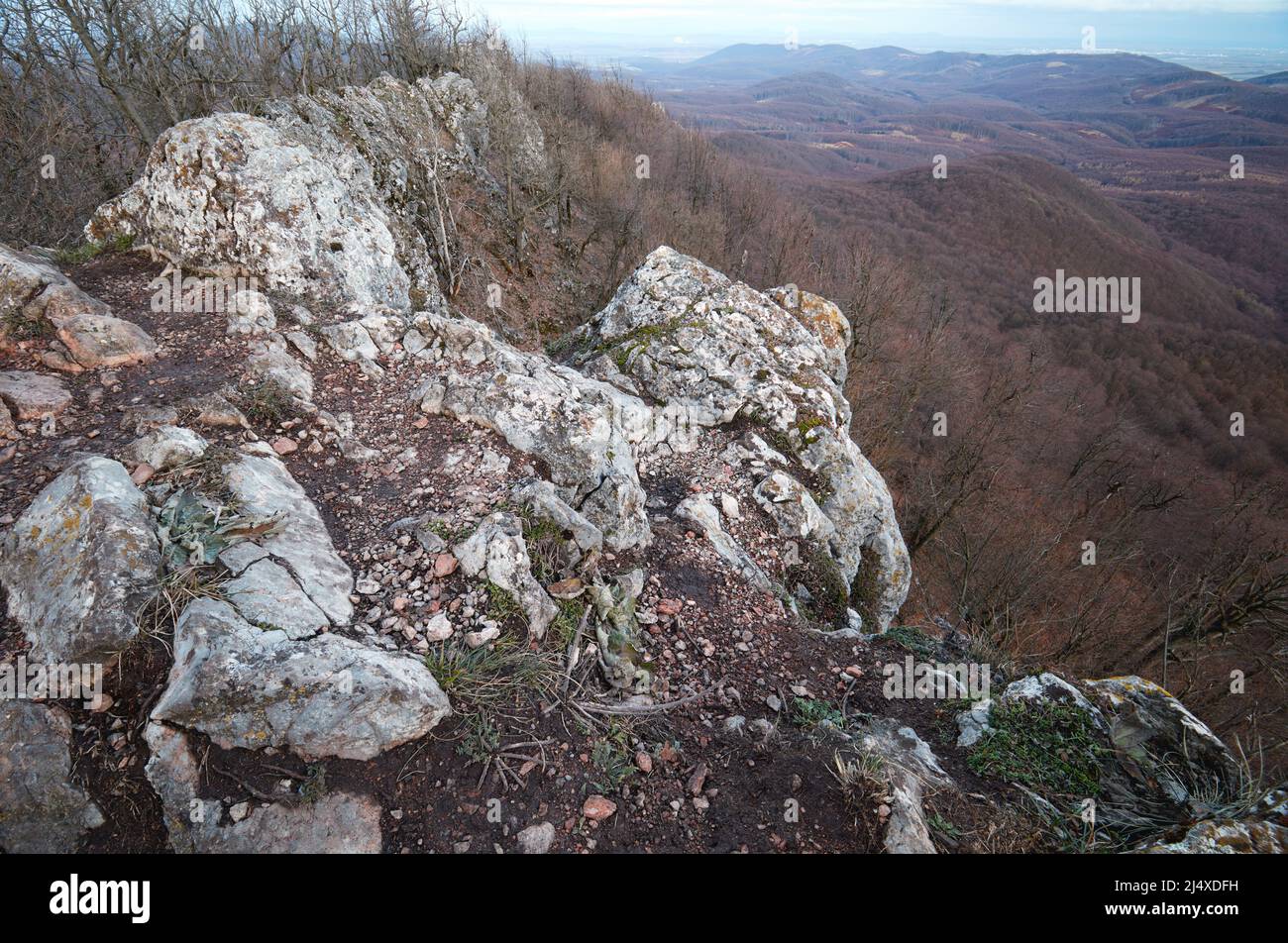 Blick von Vapenna in der Nähe von Solosnica, Westkarpaten, Slowakei Stockfoto