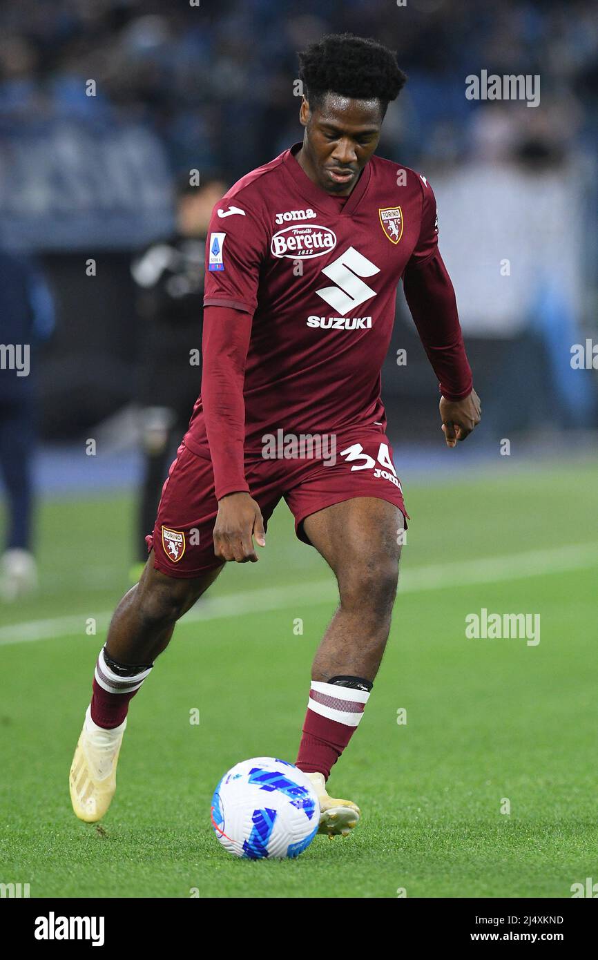 16.. April 2022; Stadio Olimpico, Rom, Italien: Serie A Fußball, SS Lazio gegen Turin; Ola Aina von Turin Stockfoto