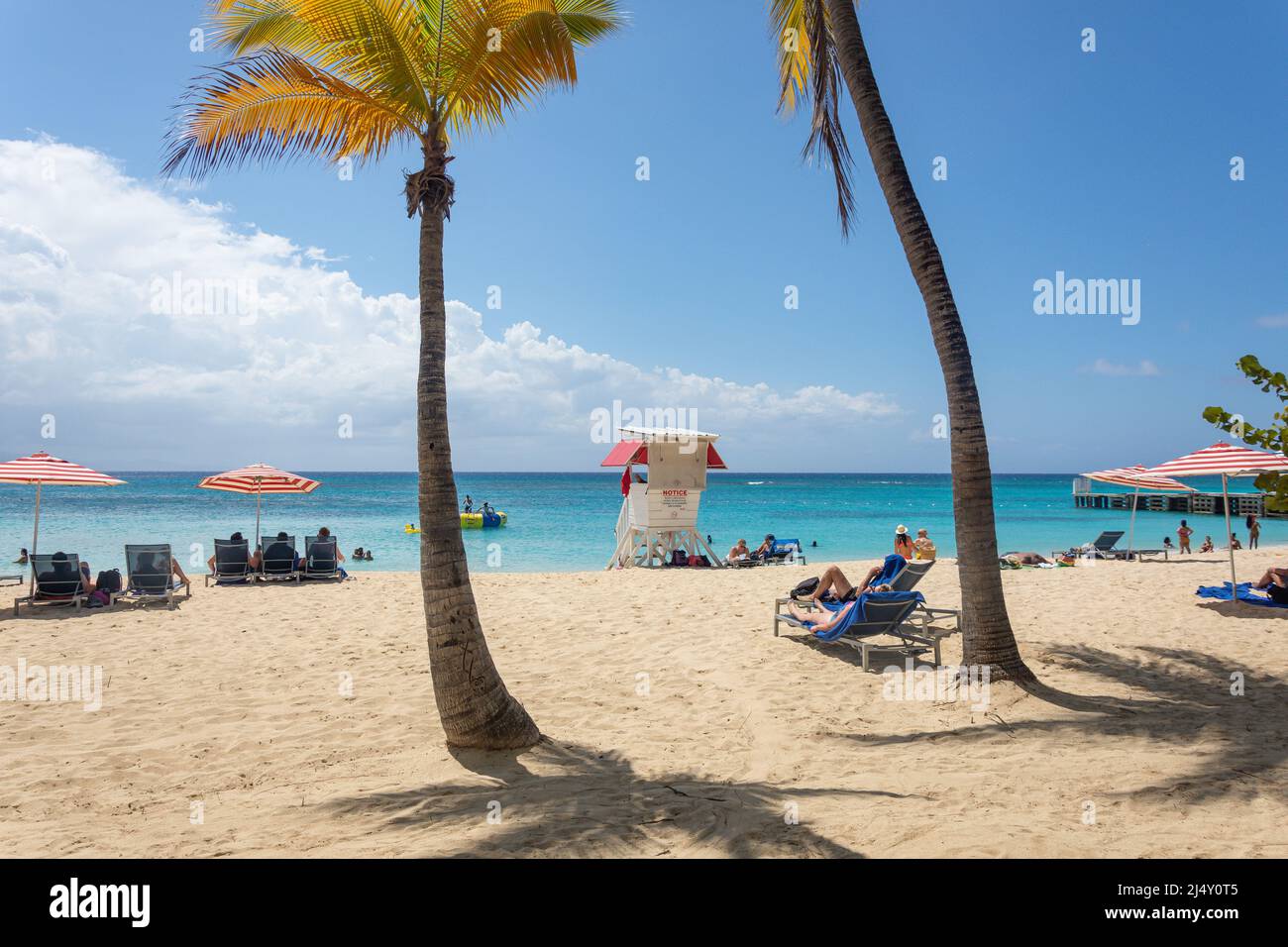 Doctor's Cave Beach, Montego Bay, St James Parish, Jamaica, Greater Antilles, Karibik Stockfoto