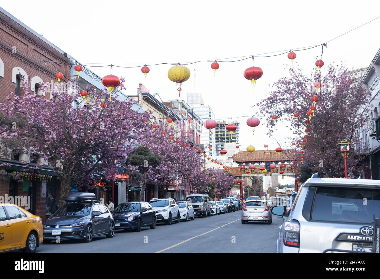 Chinatown in Victoria, BC, Kanada. Stockfoto