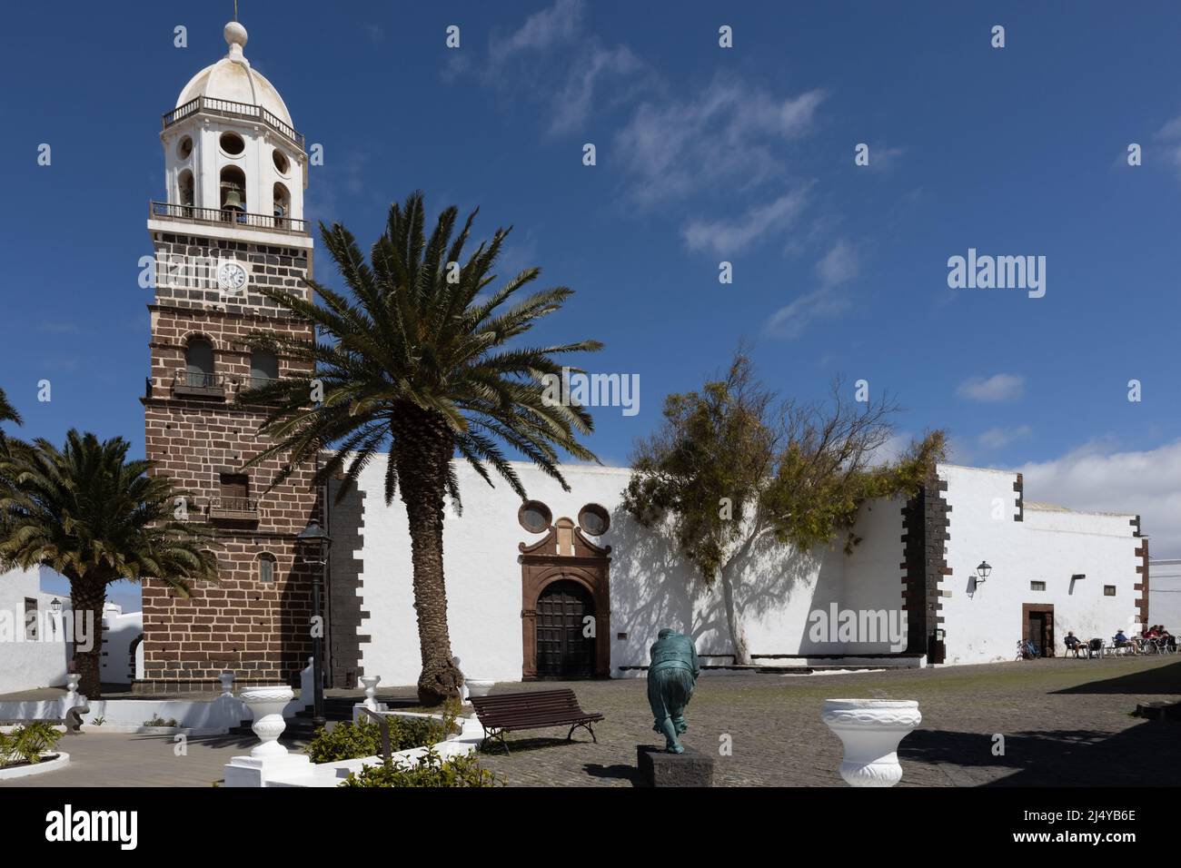 Details aus der Stadt Teguise auf der Insel Lanzarote, Kanarische Inseln im Atlantischen Ozean Stockfoto