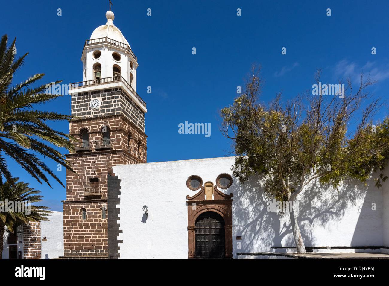 Details aus der Stadt Teguise auf der Insel Lanzarote, Kanarische Inseln im Atlantischen Ozean Stockfoto