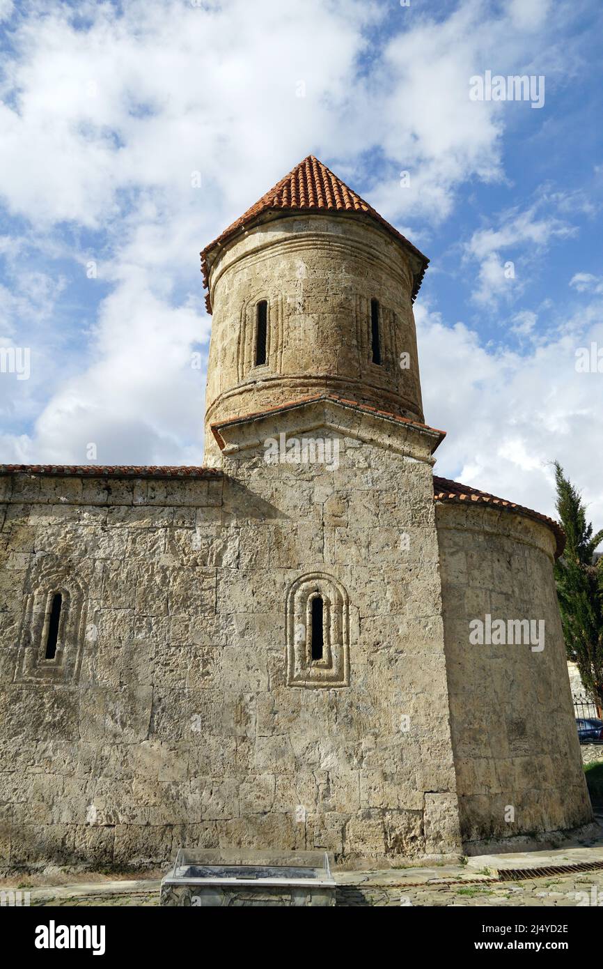 Kirche der Heiligen Elishe oder der Heiligen Mutter Gottes Kirche, Kiş kilsəsi, Müqəddəs Yelisey kilsəsi, Kiş, Kish Dorf, Shaki Rayon, Aserbaidschan, Azərbaycan Stockfoto