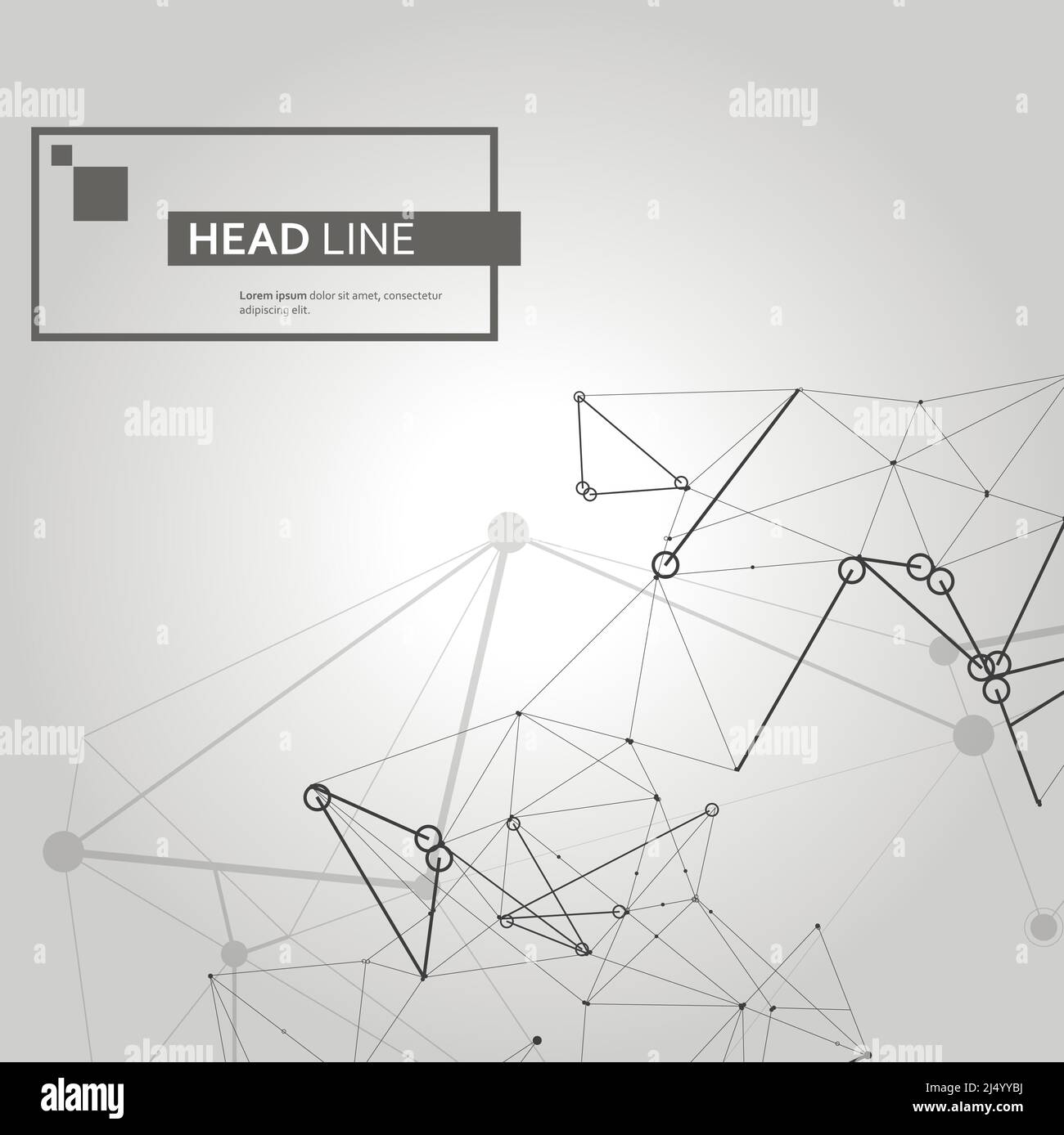 Vektor kreative Idee Molekül Netzwerk. Verbindung modernes Design. Business-Technologie-Konzept. Vektordesign-Vorlage Stock Vektor