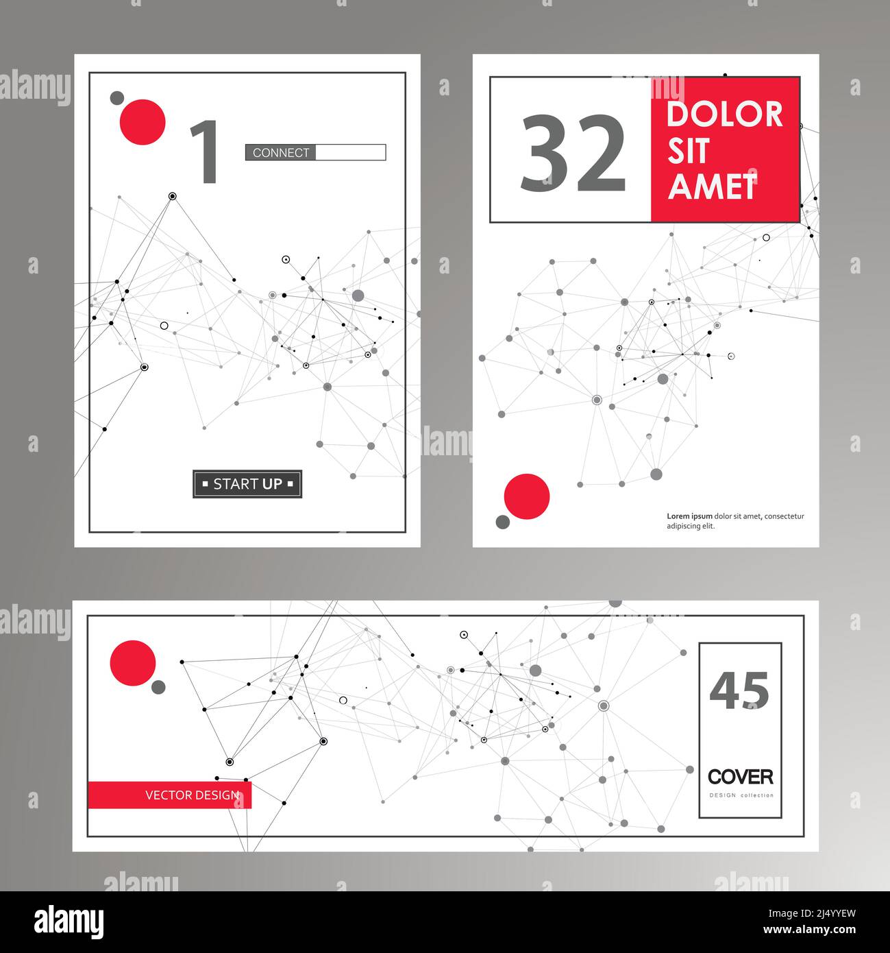 Poster zur Anschlussgestaltung. Design der Informationsbroschüre für den Bildungs Vektor des Grafikelements. Konzept der digitalen Wissenschaftstechnologie Stock Vektor