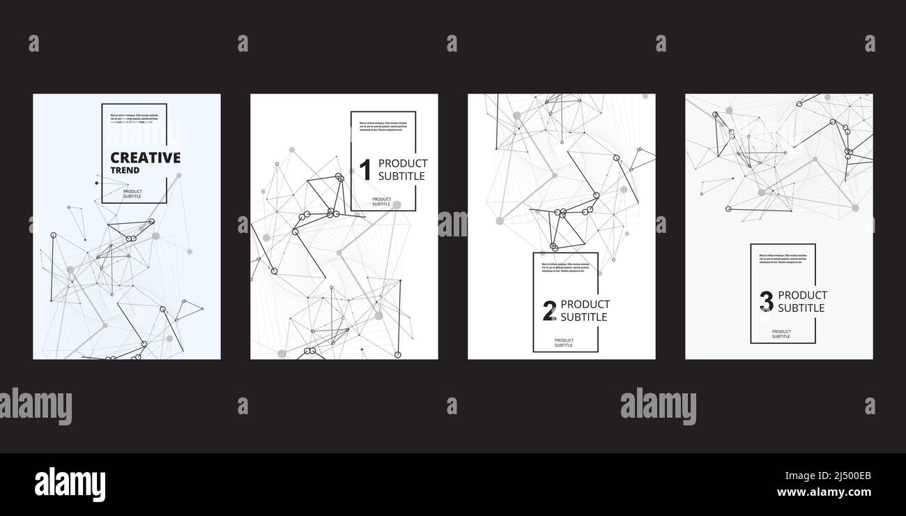 Business-Technologie-Konzept. Visitenkarte. Abbildung der Vorlage „Kreisform“. Anschlussvorlage abdecken. Posterdesign Stock Vektor