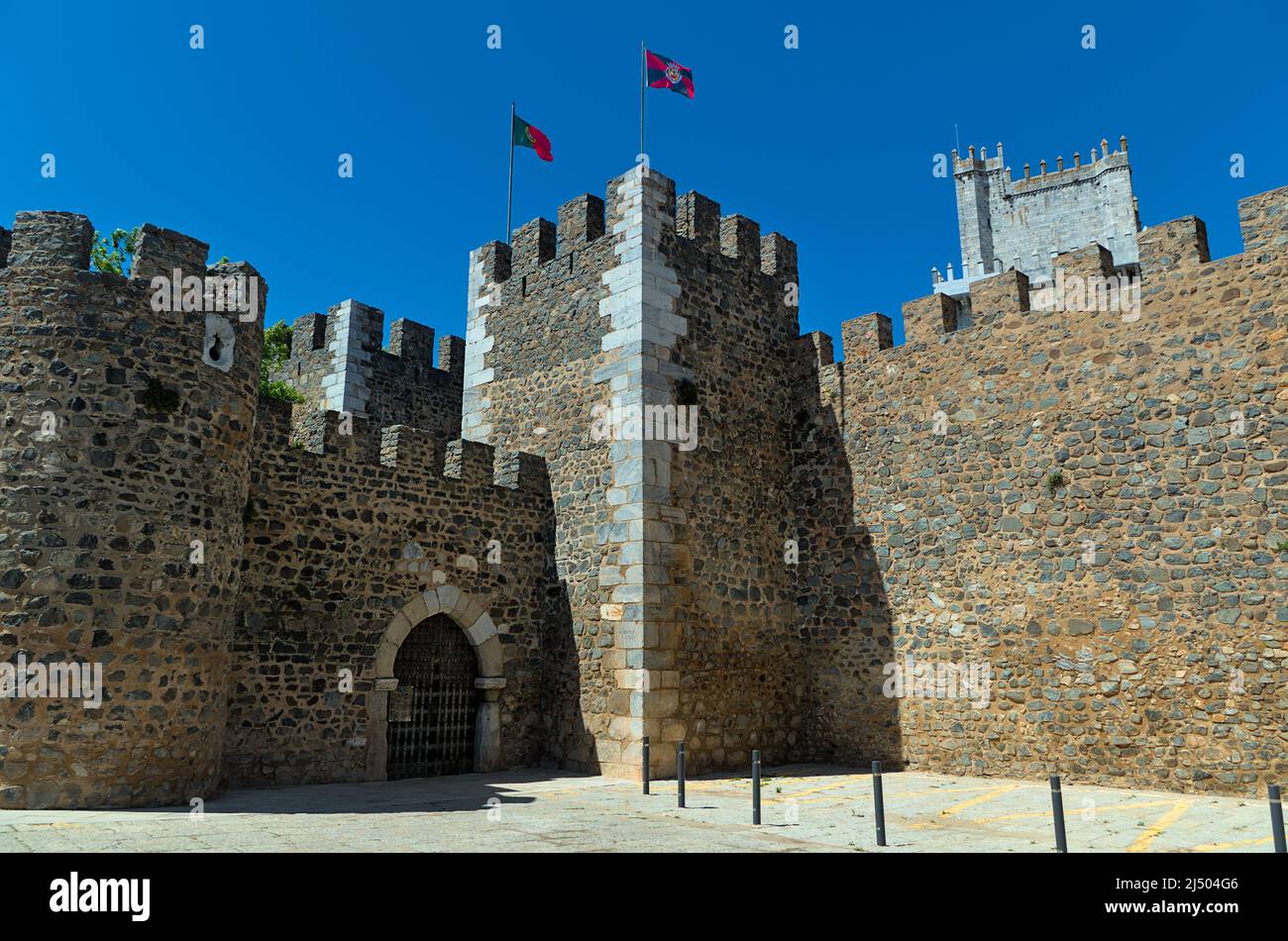 Mittelalterliche Burg von Beja in Alentejo, Portugal Stockfoto