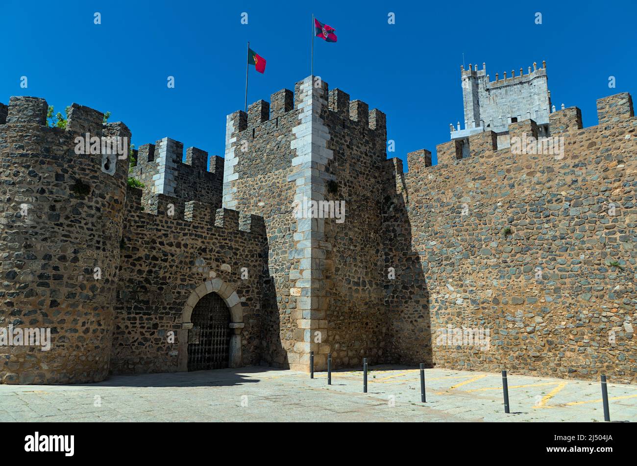 Mittelalterliche Burg von Beja in Alentejo, Portugal Stockfoto