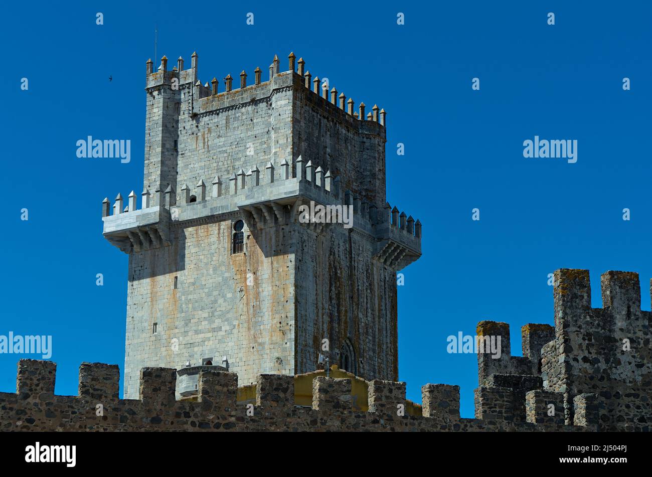 Mittelalterliche Burg von Beja in Alentejo, Portugal Stockfoto