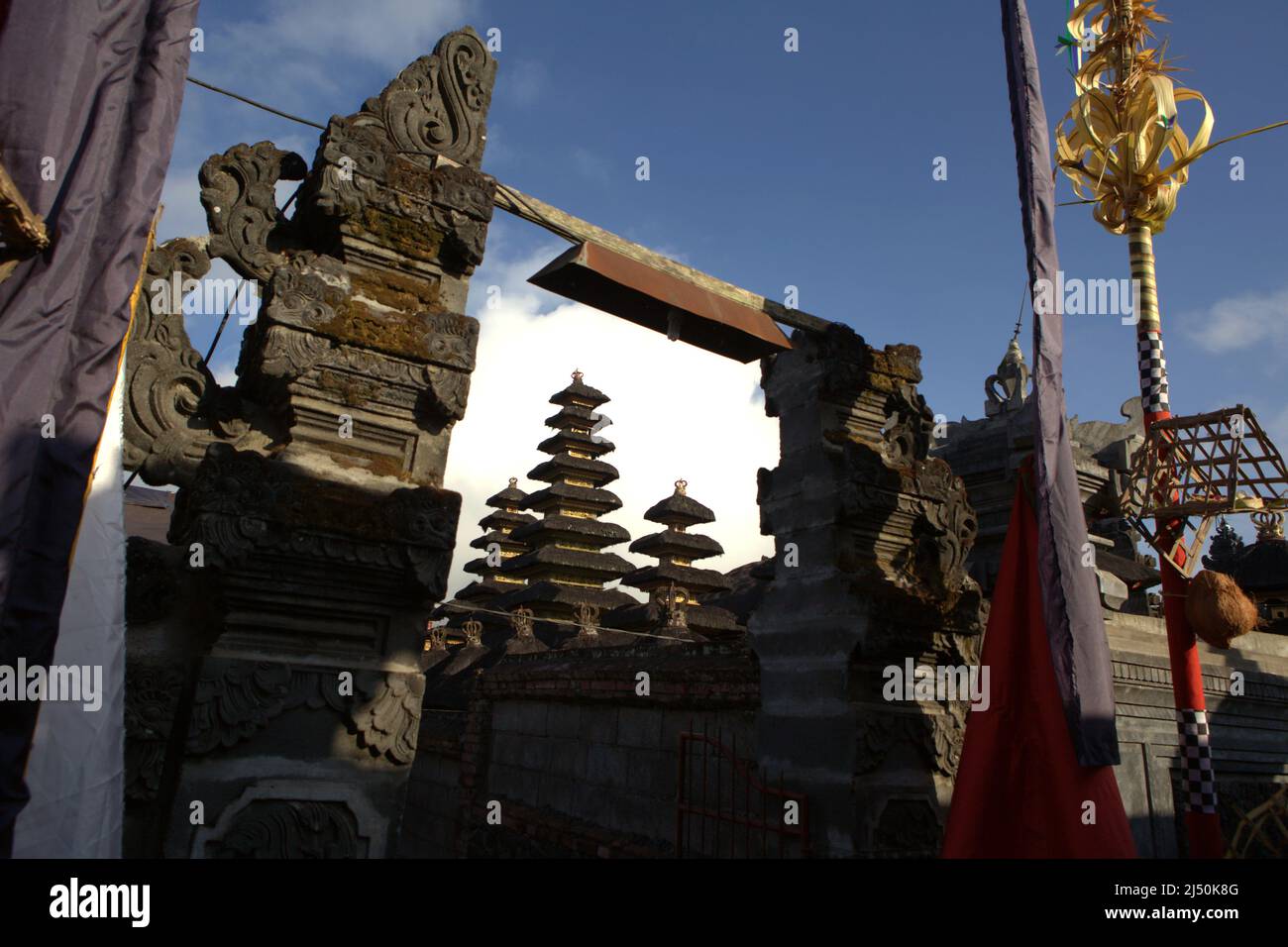 Tuluk Piyu Batur Tempel in Kintamani, Bangli, Bali, Indonesien. Stockfoto