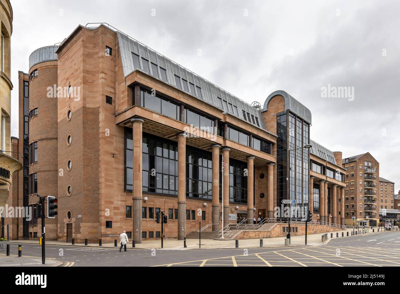 Newcastle Law Courts am Kai in Newcastle upon Tyne, England Stockfoto