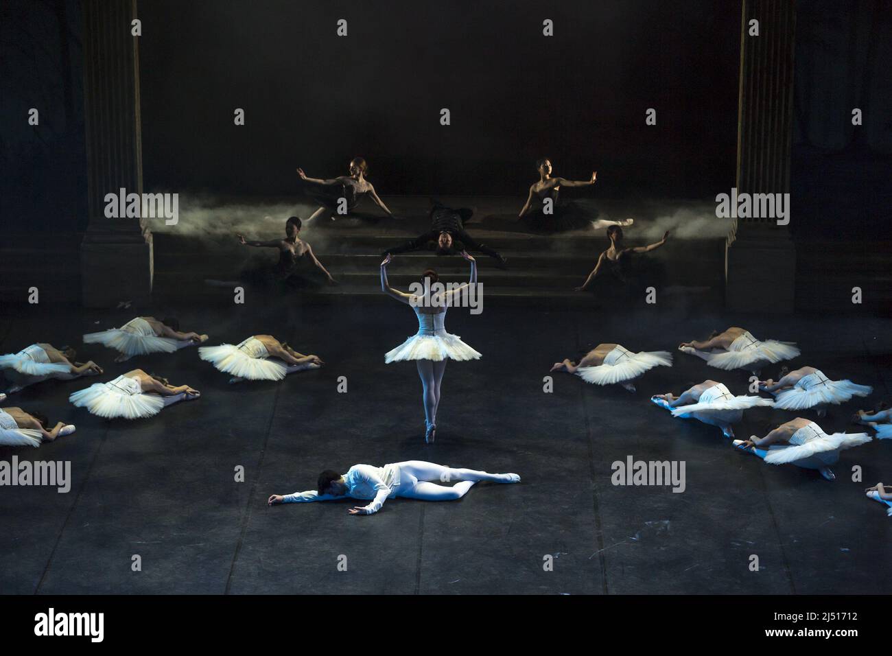 Schwans See-Ballett Stockfoto