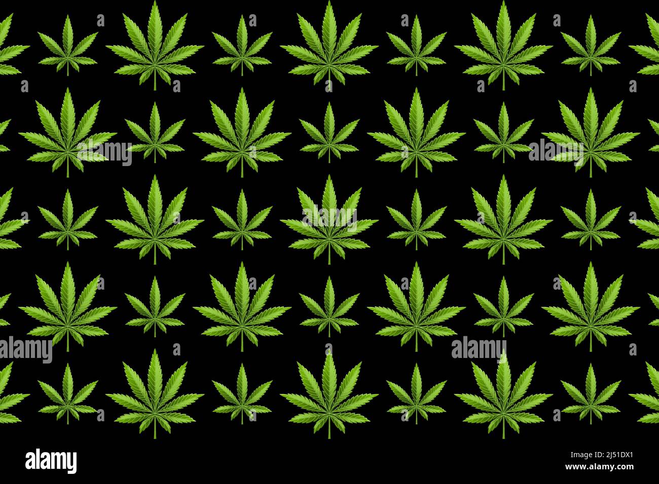 Marihuana Blatt oder Cannabis Blatt Unkrautmuster Stock Vektor