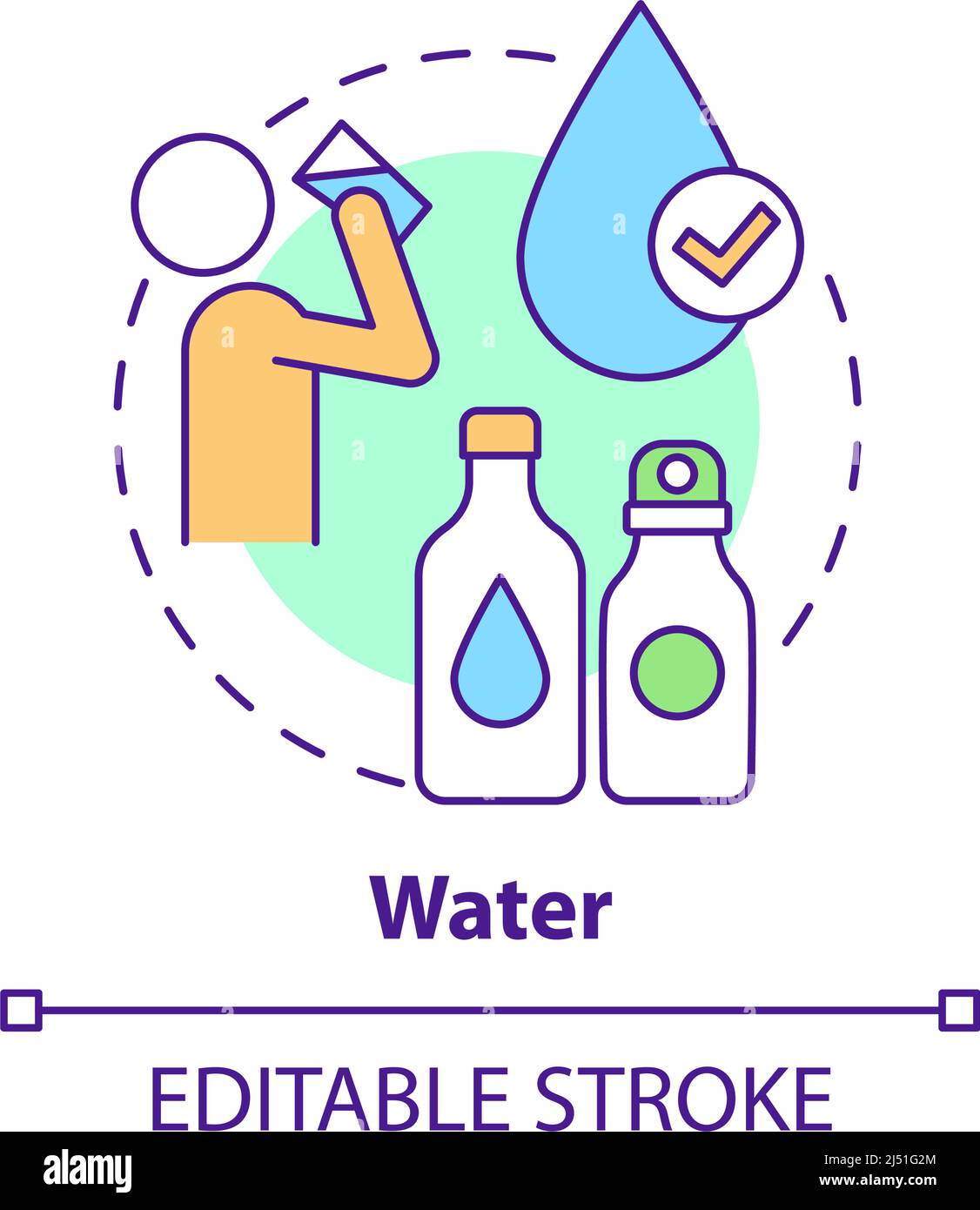 Wasserkonzept-Symbol Stock Vektor