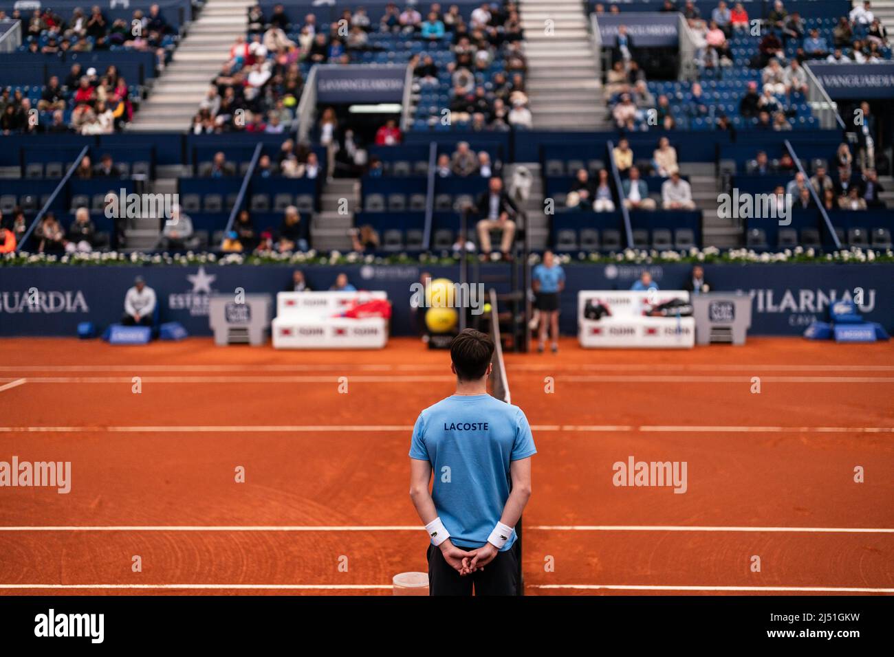 Barcelona, Spanien. 19. April 2022. Sabadell Open Banc - 69 Conde de Godó Trophy. Quelle: JG/Alamy Live News Stockfoto