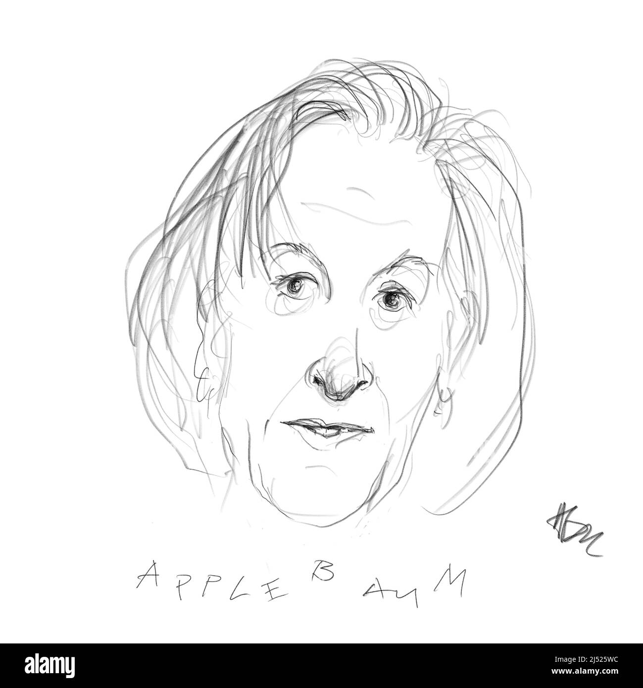 Potrait Anne Applebaum, Journalistin, Historikerin Stockfoto